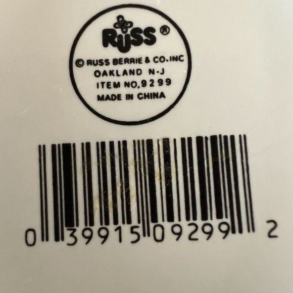 Vintage Russ Berrie & Co Musical Notes Ceramic Mug ~ Music ~ Band ~ Orchestra - Picture 3 of 3